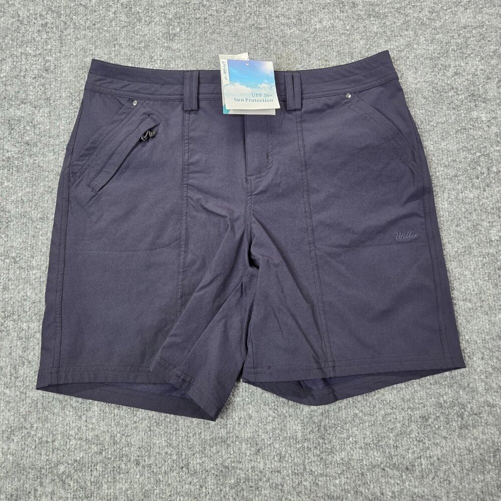 Willit Shorts Womens 8 Navy Blue UPF 50+ Sun Protection Quick Dry Outdoor Hiking